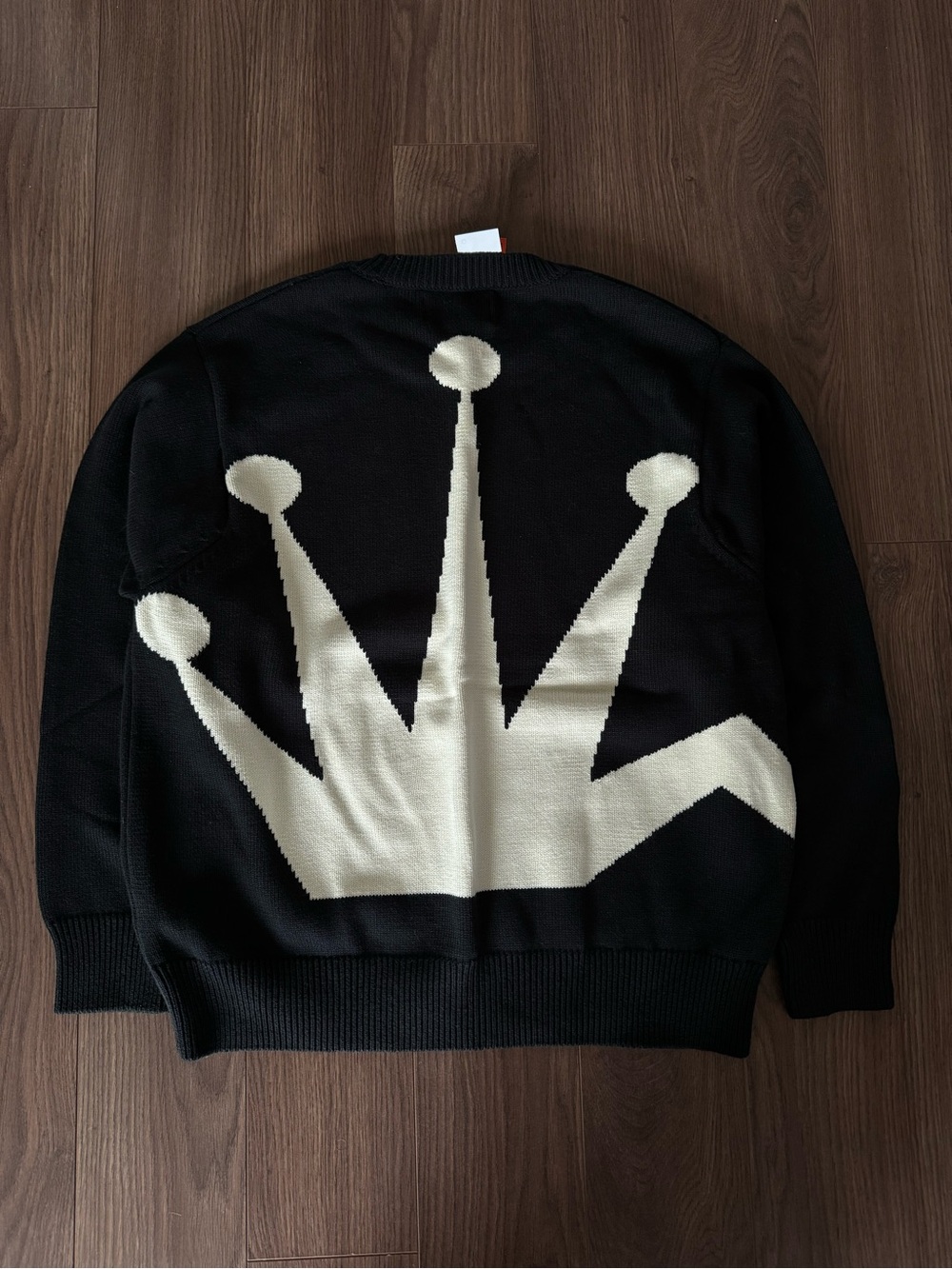 Stussy Bent Crown Knit Sweater Black Mens